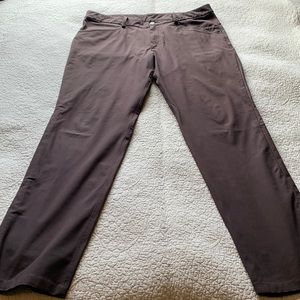 Lululemon Mens ABC Classic Fit Pant 34x34 Brown (deep artifact)
